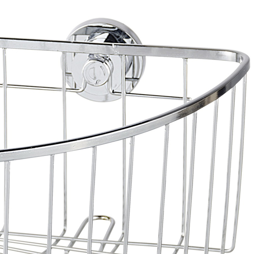Wenko Power Lock Stainless Steel Corner Two Tier Bovino - Obsolete Image 5