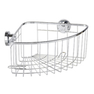 Wenko Power Lock Stainless Steel Corner Basket Bovino