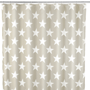 Wenko Stella Taupe Shower Curtain 180cm x 200cm