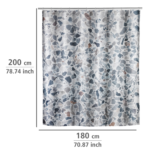 Wenko Terrazzo Shower Curtain 180cm x 200cm Image 2