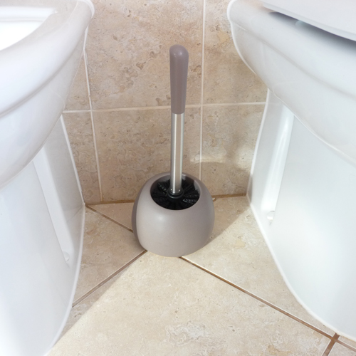 Wenko Polaris Matt Taupe Toilet Brush Image 5