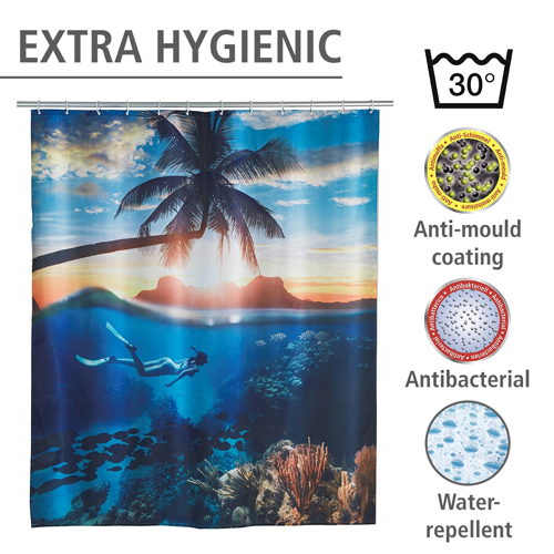 Wenko Underwater Shower Curtain 180cm x 200cm Image 3