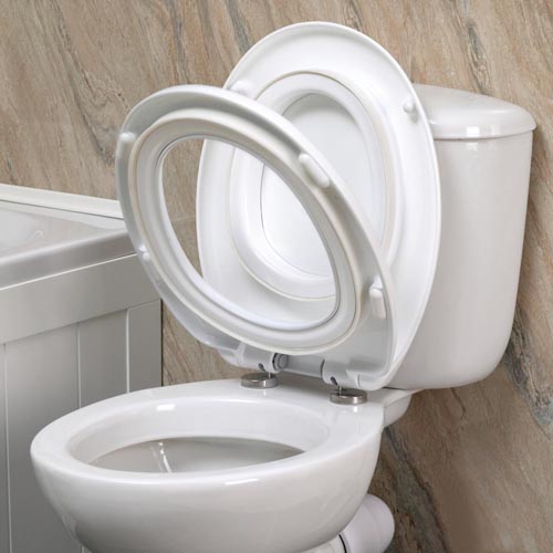 Anti-Bac Safeflush White Toilet Seat - Obsolete Image 4