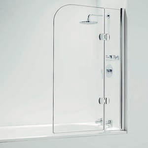 Hinged Curved Bathscreen With Fixed Panel - Obsolete