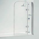 Hinged Curved Chrome 800mm