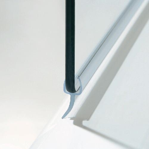 Hinged Curved Bathscreen With Fixed Panel - 1050mm Wide - Obsolete Image 5