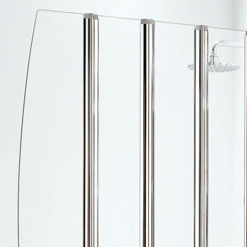 Four-Panel Folding Bathscreen - White Finish - Obsolete Image 7