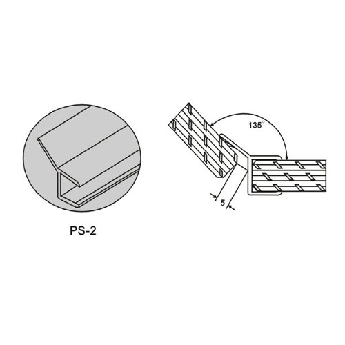 PS-2-8: Curved Seal for Bath Screens & Doors (86cm Length) Image 3