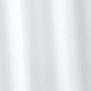 White Plain Vinyl Shower Curtain 180cm x 180cm