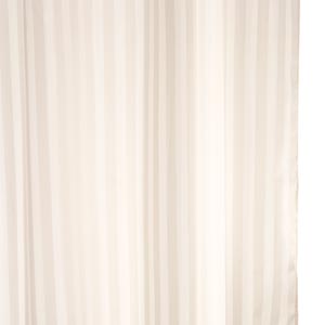 Woven Stripe Ivory Shower Curtain 180cm x 180cm - Obsolete