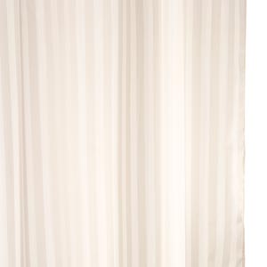 Woven Stripe Ivory Shower Curtain 180cm x 180cm - Obsolete