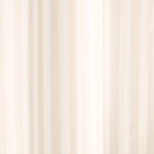 Woven Stripe Ivory Shower Curtain 180cm x 180cm - Obsolete Image 2