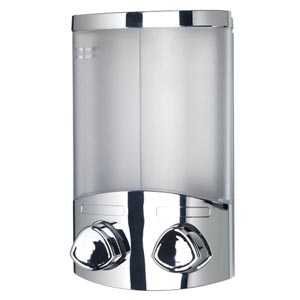 Euro Dispenser Duo Chrome Or White