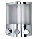 Euro Dispenser Trio Chrome Or White