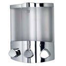 Euro Dispenser Trio Chrome / White