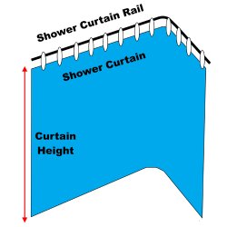 Made To Measure Shower Curtains, How To Measure For A Shower Curtain