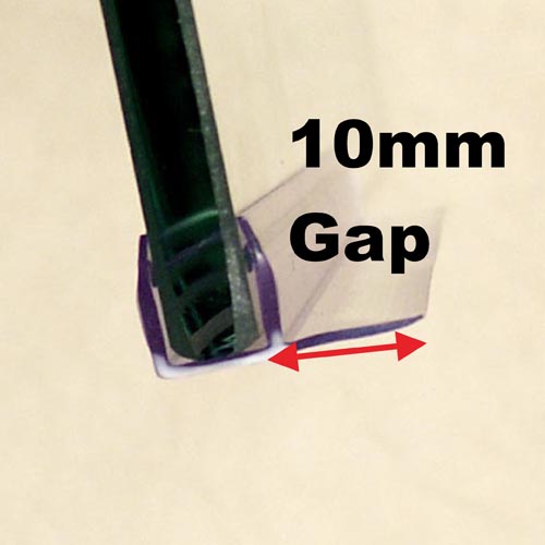 ClipSeal PS-12-8: 90 Degree Wiper for Bath Screens & Doors (196cm Length) Image 2