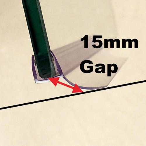 ClipSeal PS-2-6: Curved Seal for Bath Screens & Doors (86cm Length) Image 2