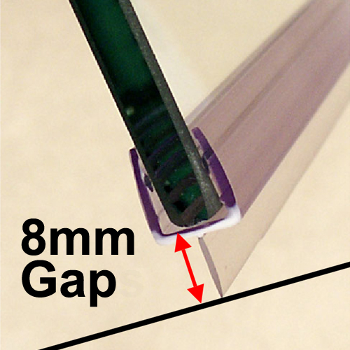 PS-4-8: Single Wiper seal for Bath Screens & Doors (86cm Length) Image 2