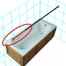 Shower Rail Extension Piece