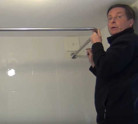 Byretech Shower Curtain Rail Installation