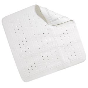 White Cushioned Shower Tray Mat