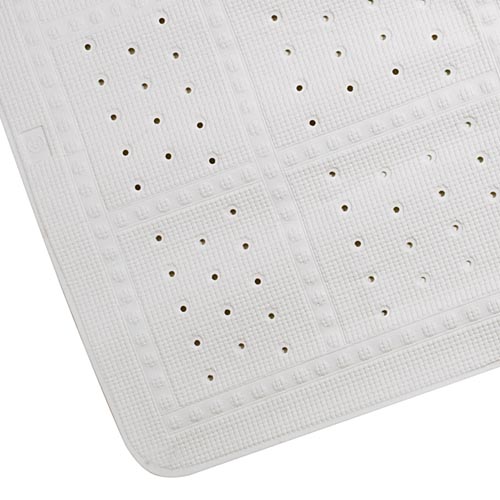 White Cushioned Shower Tray Mat Image 3