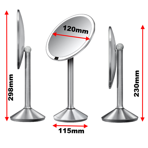 simplehuman 12cm Sensor Mirror With Case - Obsolete Image 2