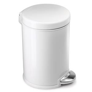 simplehuman Mini Round White 3L Pedal Bin - Obsolete