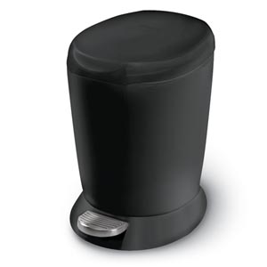simplehuman Plastic Black 6L Pedal Bin - Obsolete