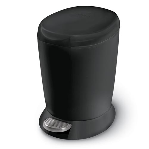 simplehuman Plastic Black 6L Pedal Bin - Obsolete Image 1