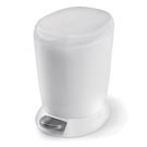 simplehuman Plastic White 6L Pedal Bin