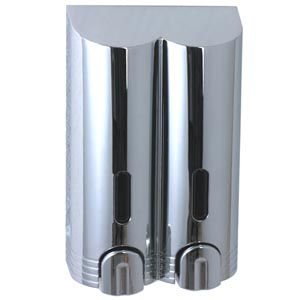 Double Tall Dispener Chrome Or White
